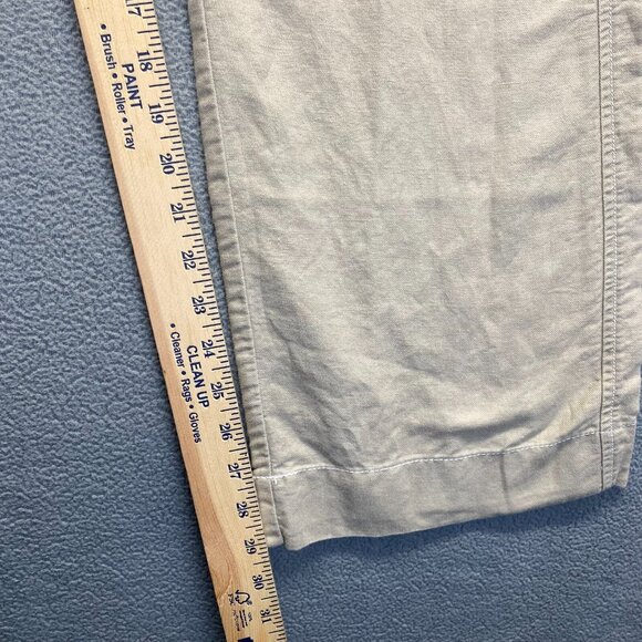 Eddie Bauer Pants Womens 10 Tall Beige Linen Cargo Wide Leg,Pockets,Drawstring - Picture 6 of 16